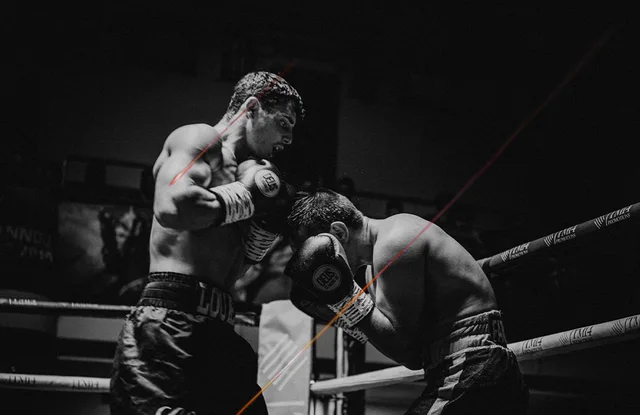 Louie O’Doherty boxing in the ring